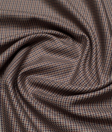 Tessitura Monti  Giza Cotton Self Design Shirting Fabric (Light Brown)