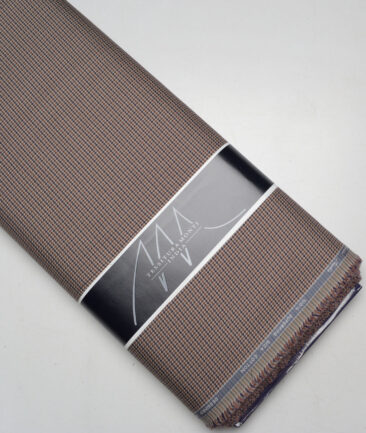 Tessitura Monti  Giza Cotton Self Design Shirting Fabric (Light Brown)