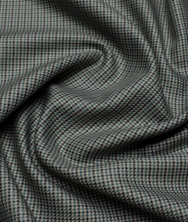 Tessitura Monti  Giza Cotton Self Design Shirting Fabric (Light Olive Green)