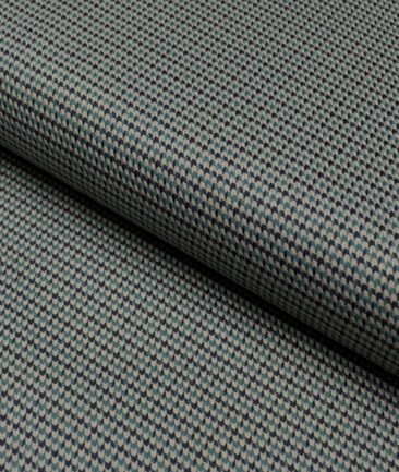 Tessitura Monti  Giza Cotton Self Design Shirting Fabric (Light Olive Green)