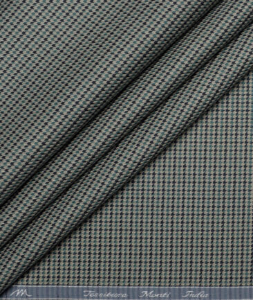 Tessitura Monti  Giza Cotton Self Design Shirting Fabric (Light Olive Green)