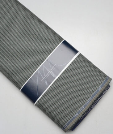 Tessitura Monti  Giza Cotton Self Design Shirting Fabric (Light Olive Green)