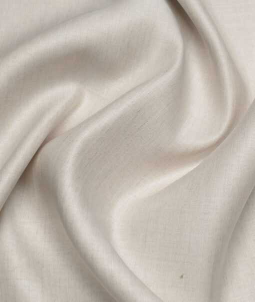 Tessitura Monti  Linen Tencel Solids Shirting Fabric (Natural Beige)
