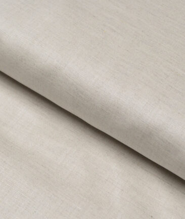 Tessitura Monti  Linen Tencel Solids Shirting Fabric (Natural Beige)