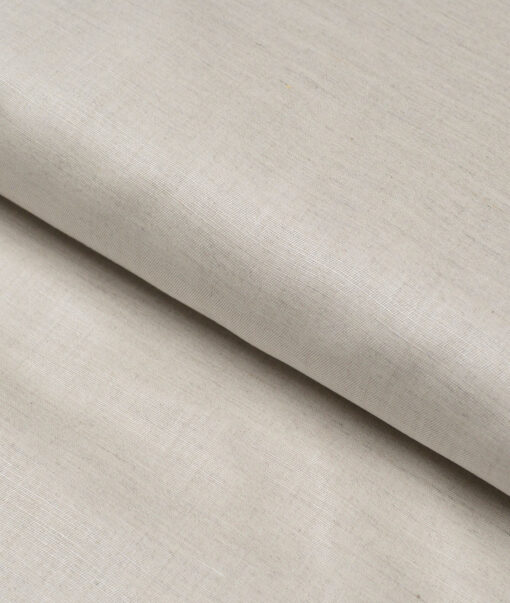 Tessitura Monti  Linen Tencel Solids Shirting Fabric (Natural Beige)