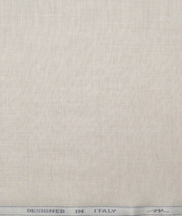 Tessitura Monti  Linen Tencel Solids Shirting Fabric (Natural Beige)
