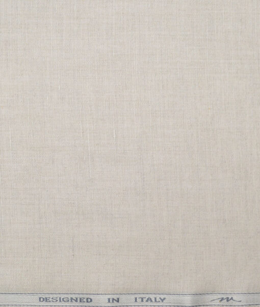 Tessitura Monti  Linen Tencel Solids Shirting Fabric (Natural Beige)
