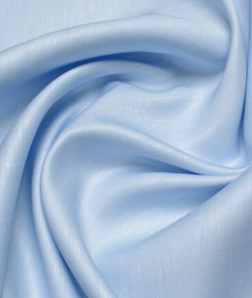 Tessitura Monti  Linen Tencel Solids Shirting Fabric (Sky Blue)