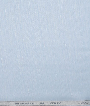 Tessitura Monti  Linen Tencel Solids Shirting Fabric (Sky Blue)