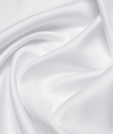 Tessitura Monti  Linen Tencel Solids Shirting Fabric (White)
