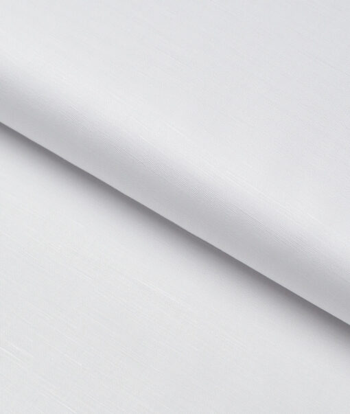 Tessitura Monti  Linen Tencel Solids Shirting Fabric (White)
