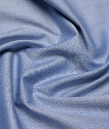 Soktas  Giza Cotton Solids Shirting Fabric (Blue)