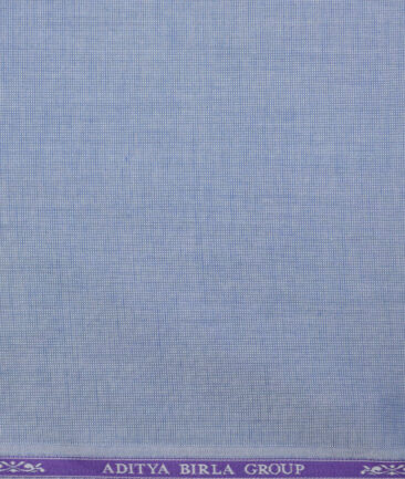 Soktas  Giza Cotton Solids Shirting Fabric (Blue)