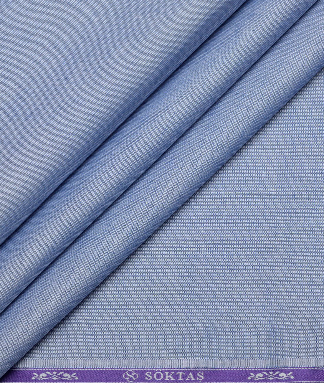 Soktas Giza Cotton Solids Shirting Fabric (Blue) Soktas Giza Cotton Solids Shirting Fabric (Blue)