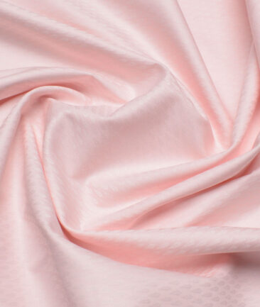 Soktas  Giza Cotton Self Design Shirting Fabric (Pink)