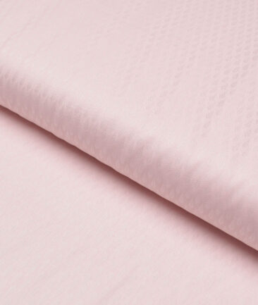 Soktas  Giza Cotton Self Design Shirting Fabric (Pink)