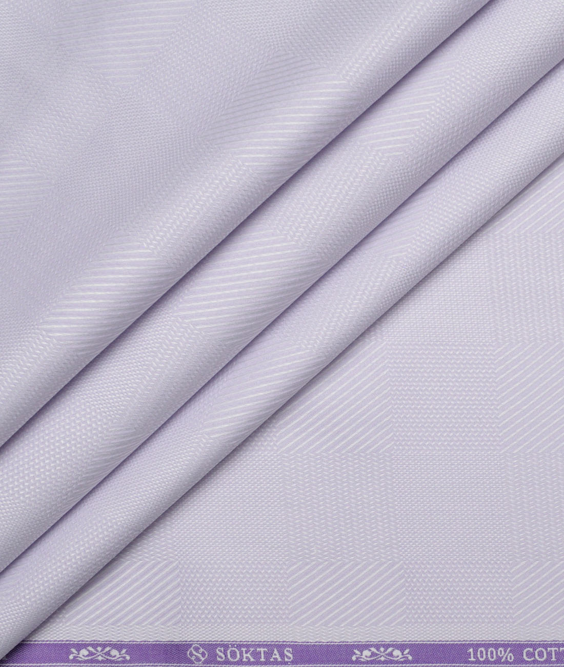 Soktas Giza Cotton Self Design Shirting Fabric (Light Purple) Soktas Giza Cotton Self Design Shirting Fabric (Light Purple)