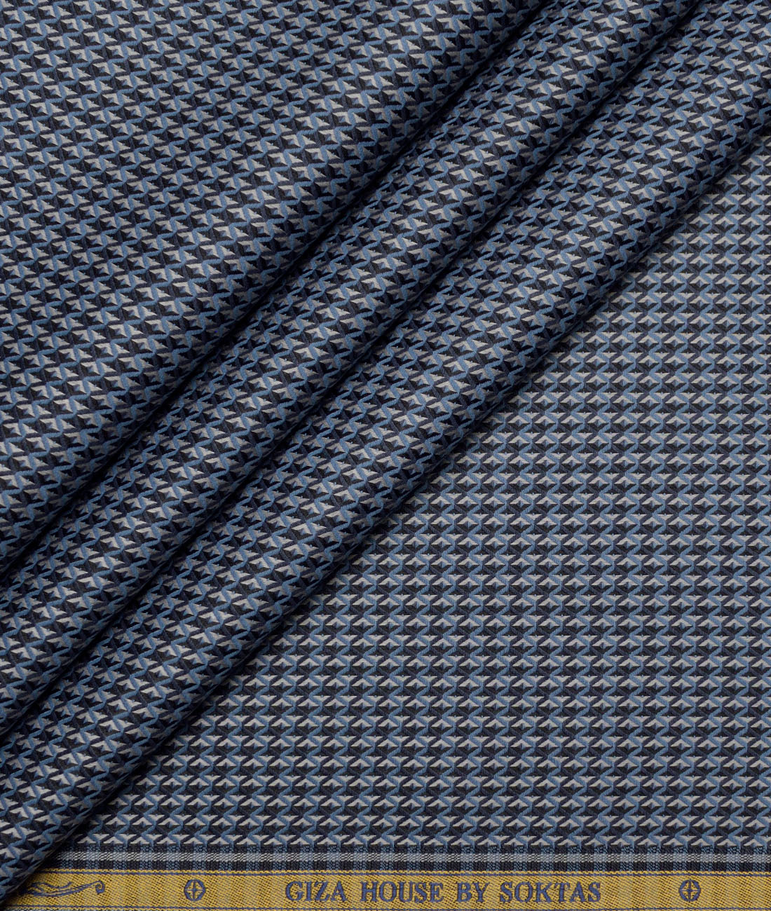 Soktas Giza Cotton Checks Shirting Fabric (Blue & Black) Soktas Giza Cotton Checks Shirting Fabric (Blue & Black)