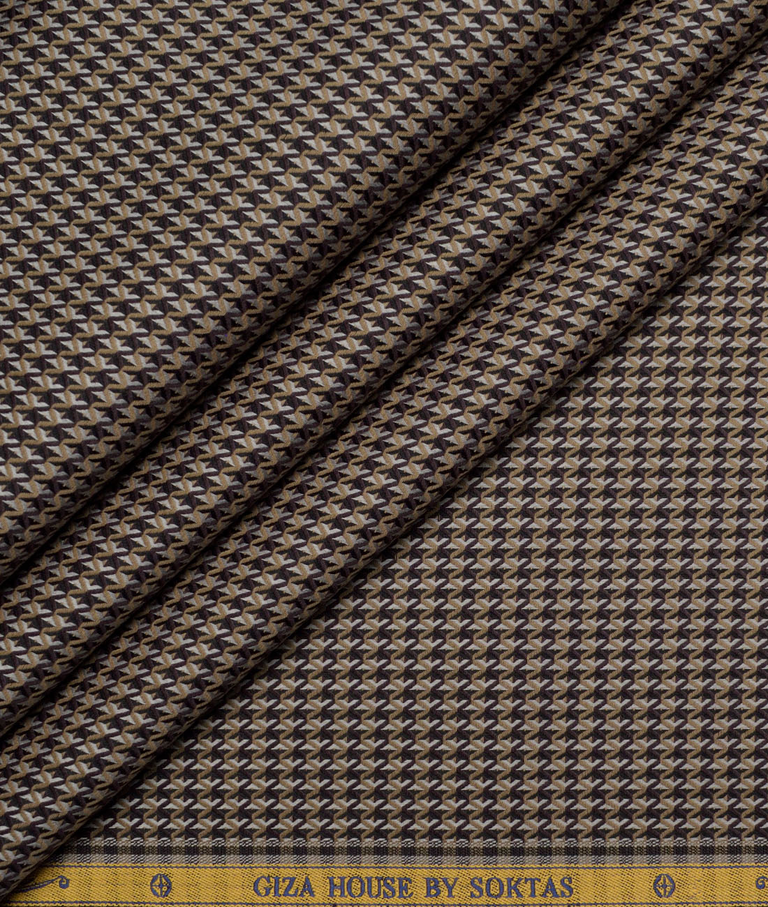 Soktas Giza Cotton Checks Shirting Fabric (Light Brown ) Soktas Giza Cotton Checks Shirting Fabric (Light Brown )
