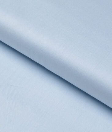 Soktas 2 Ply 120's Giza Cotton Solids Shirting Fabric (Sky Blue)
