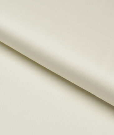 Soktas 2 Ply 120's Giza Cotton Solids Shirting Fabric (Cream)