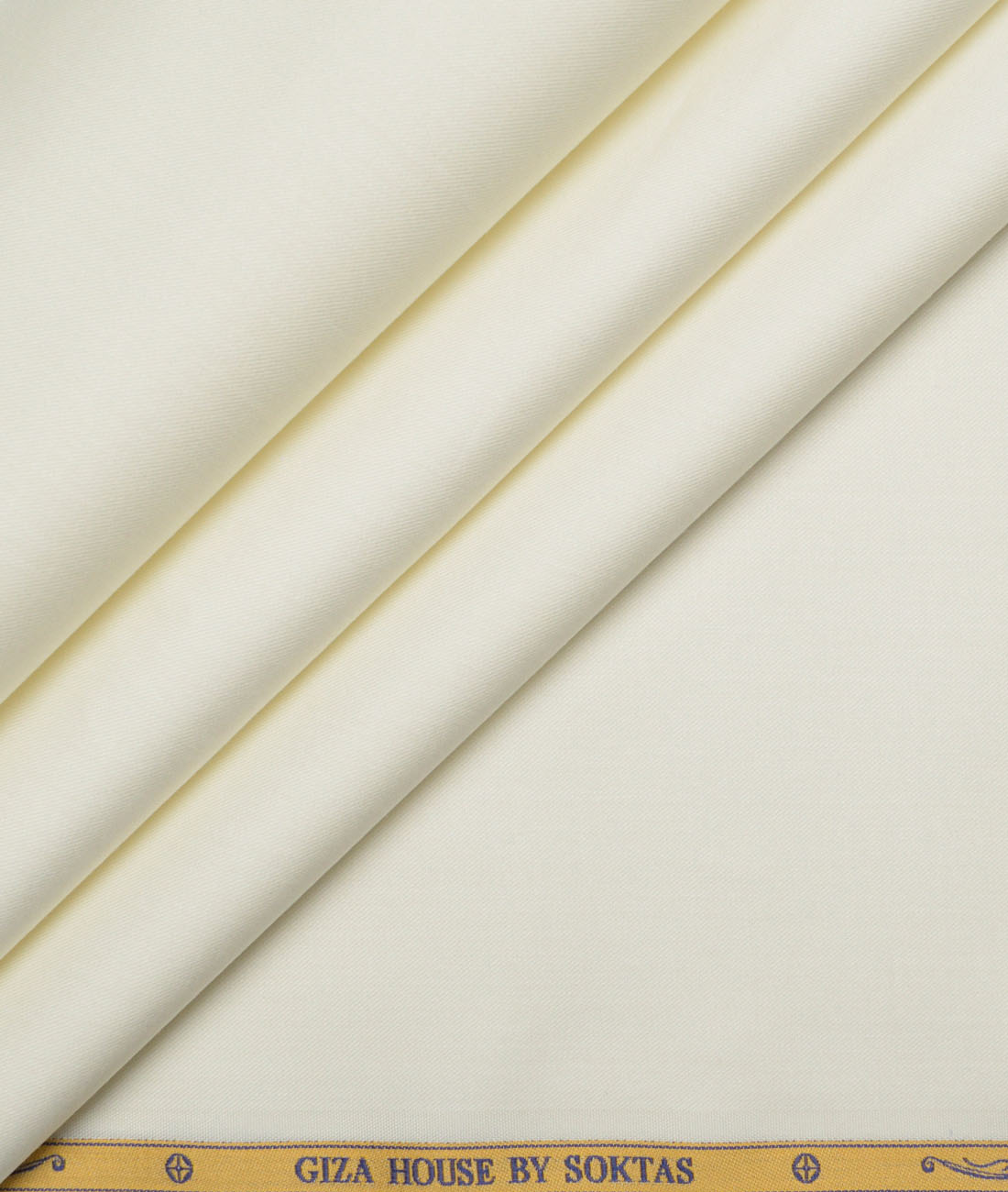 Soktas 2 Ply 120's Giza Cotton Solids Shirting Fabric (Cream) Soktas 2 Ply 120's Giza Cotton Solids Shirting Fabric (Cream)