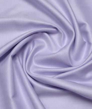 Primante By Arvind 2 Ply 100's Giza Cotton Striped Shirting Fabric (Light Purple)