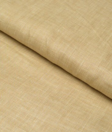 Tresca by Arvind 60 LEA Irish Linen Structured Shirting Fabric (Sand Beige)