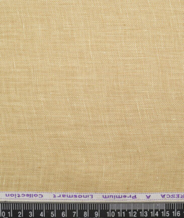 Tresca by Arvind 60 LEA Irish Linen Structured Shirting Fabric (Sand Beige)
