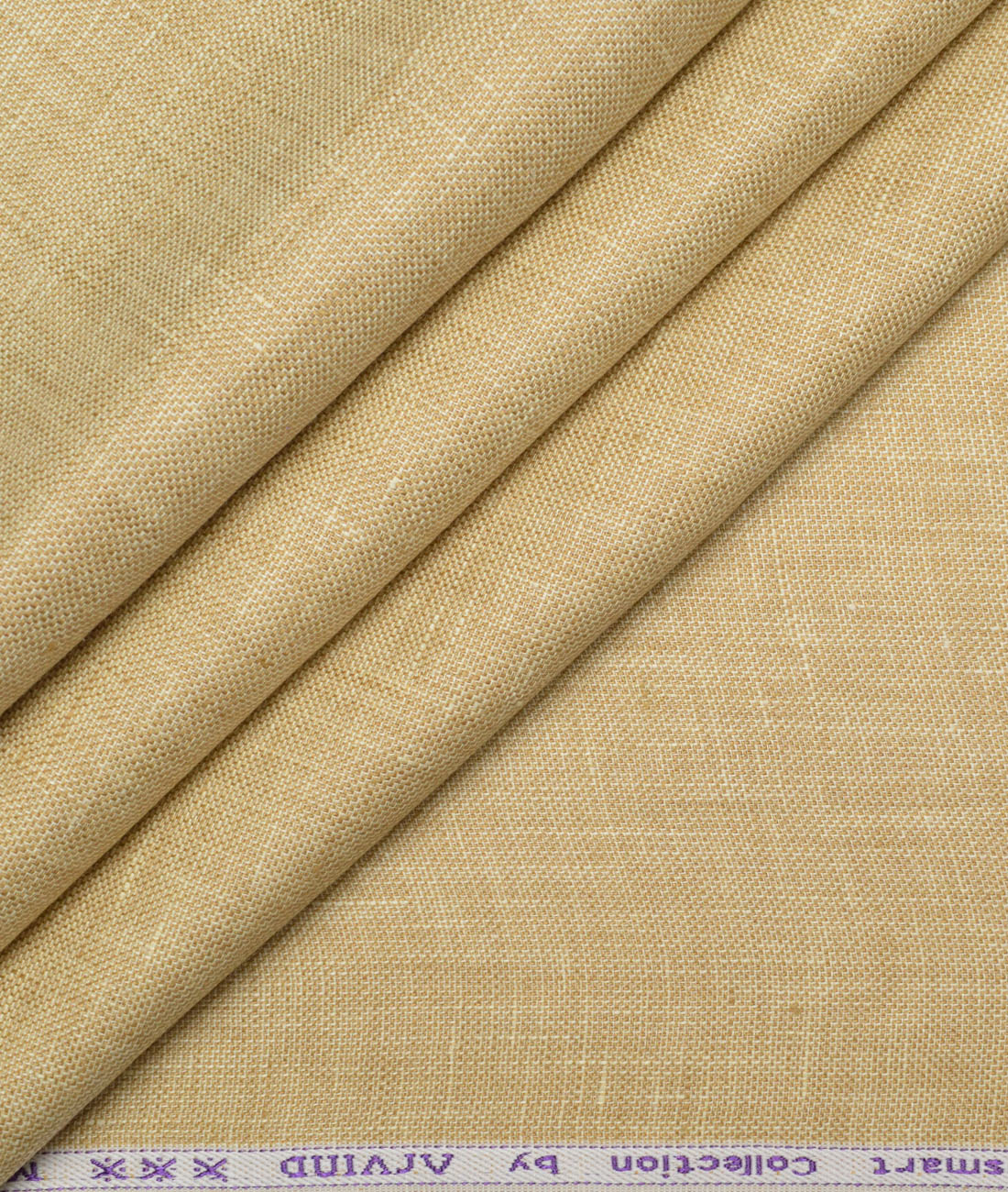 Tresca by Arvind 60 LEA Irish Linen Structured Shirting Fabric (Sand Beige) Tresca by Arvind 60 LEA Irish Linen Structured Shirting Fabric (Sand Beige)