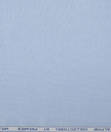 Premier Mills  Luxury Cotton Solids Shirting Fabric (Sky Blue)