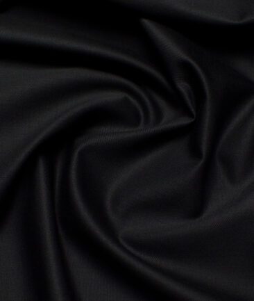 Raymond  Solids 20% Merino Wool Suiting Fabric (Black)