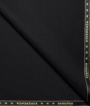 Raymond  Solids 20% Merino Wool Suiting Fabric (Black)