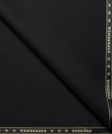 Raymond  Solids 20% Merino Wool Suiting Fabric (Black)