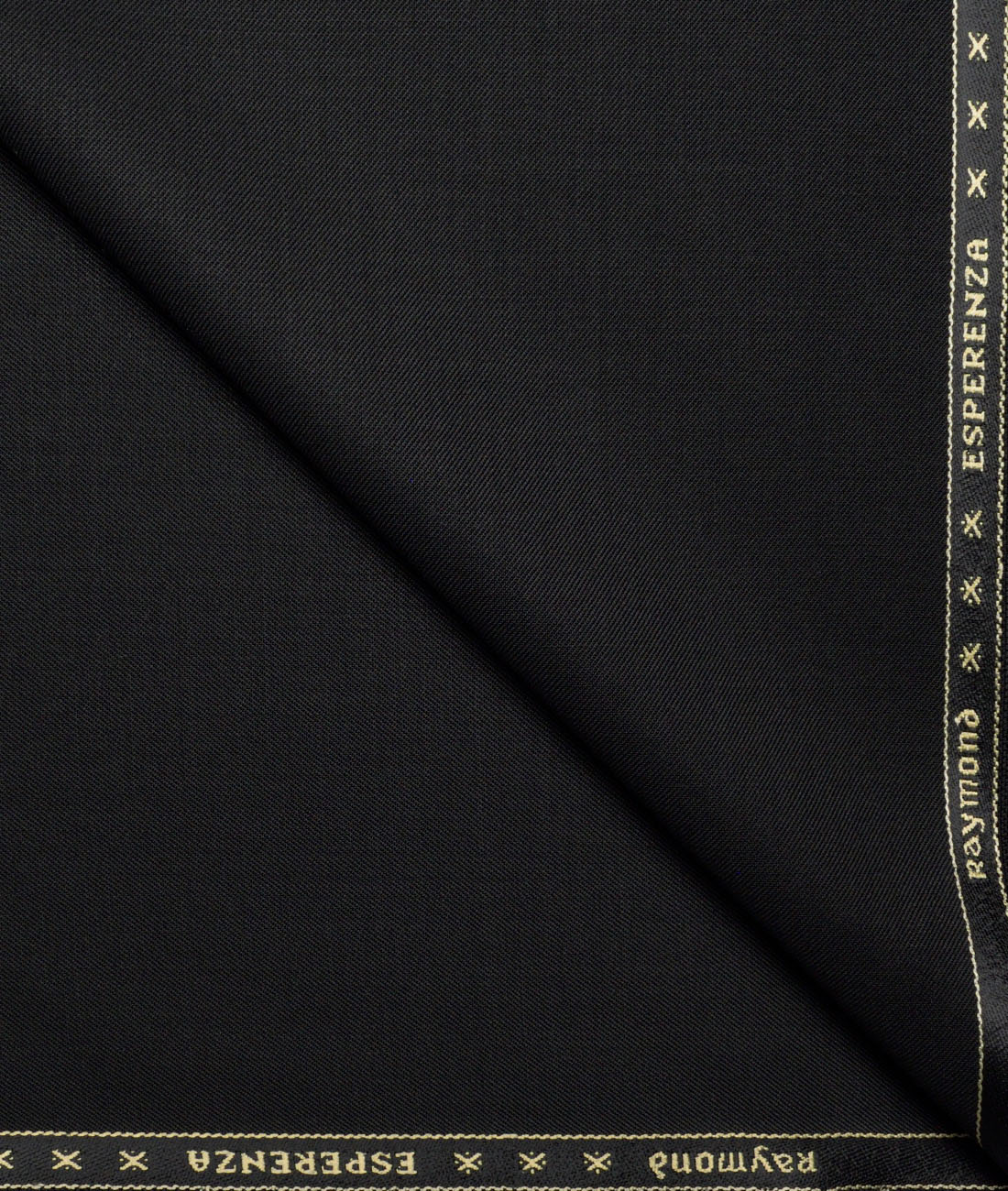 Raymond Solids 20% Merino Wool Suiting Fabric (Black) Raymond Solids 20% Merino Wool Suiting Fabric (Black)