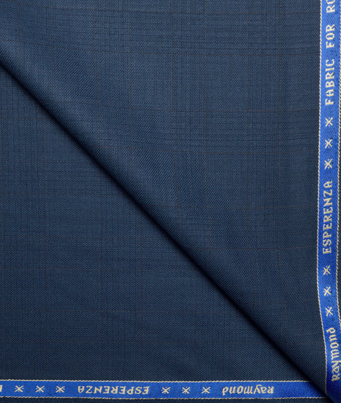 Raymond Checks 20% Merino Wool Suiting Fabric (Dusky Blue) Raymond Checks 20% Merino Wool Suiting Fabric (Dusky Blue)