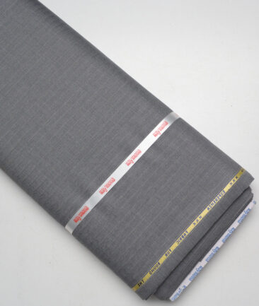 Raymond  Striped 20% Merino Wool Suiting Fabric (Worsted Grey)