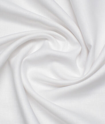 Leggiuno italy 60 LEA Italian Linen Solids Shirting Fabric (White)