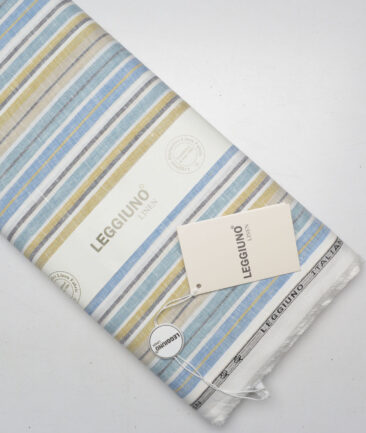 Leggiuno italy 60 LEA Italian Linen Striped Shirting Fabric (Multi)