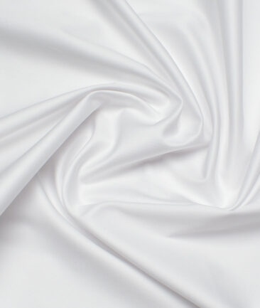 Tessitura Monti 2 Ply 120's Giza Cotton Solids Shirting Fabric (White)