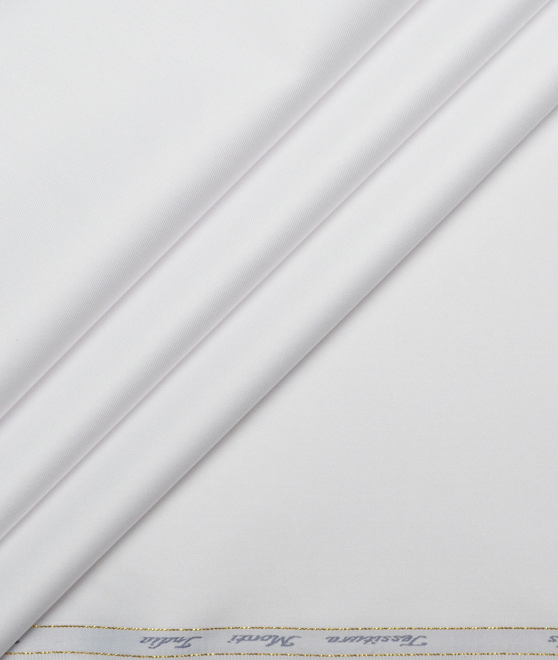 Tessitura Monti 2 Ply 120's Giza Cotton Solids Shirting Fabric (White) Tessitura Monti 2 Ply 120's Giza Cotton Solids Shirting Fabric (White)