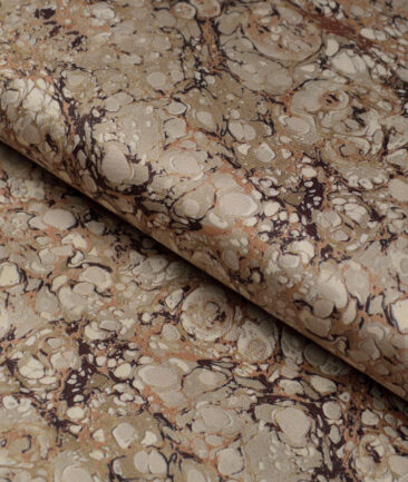 Monza  Premium Cotton Printed Shirting Fabric (Brown)
