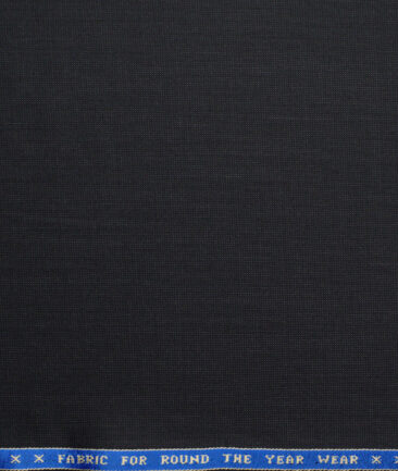 Raymond  Structured 20% Merino Wool Suiting Fabric (Black)