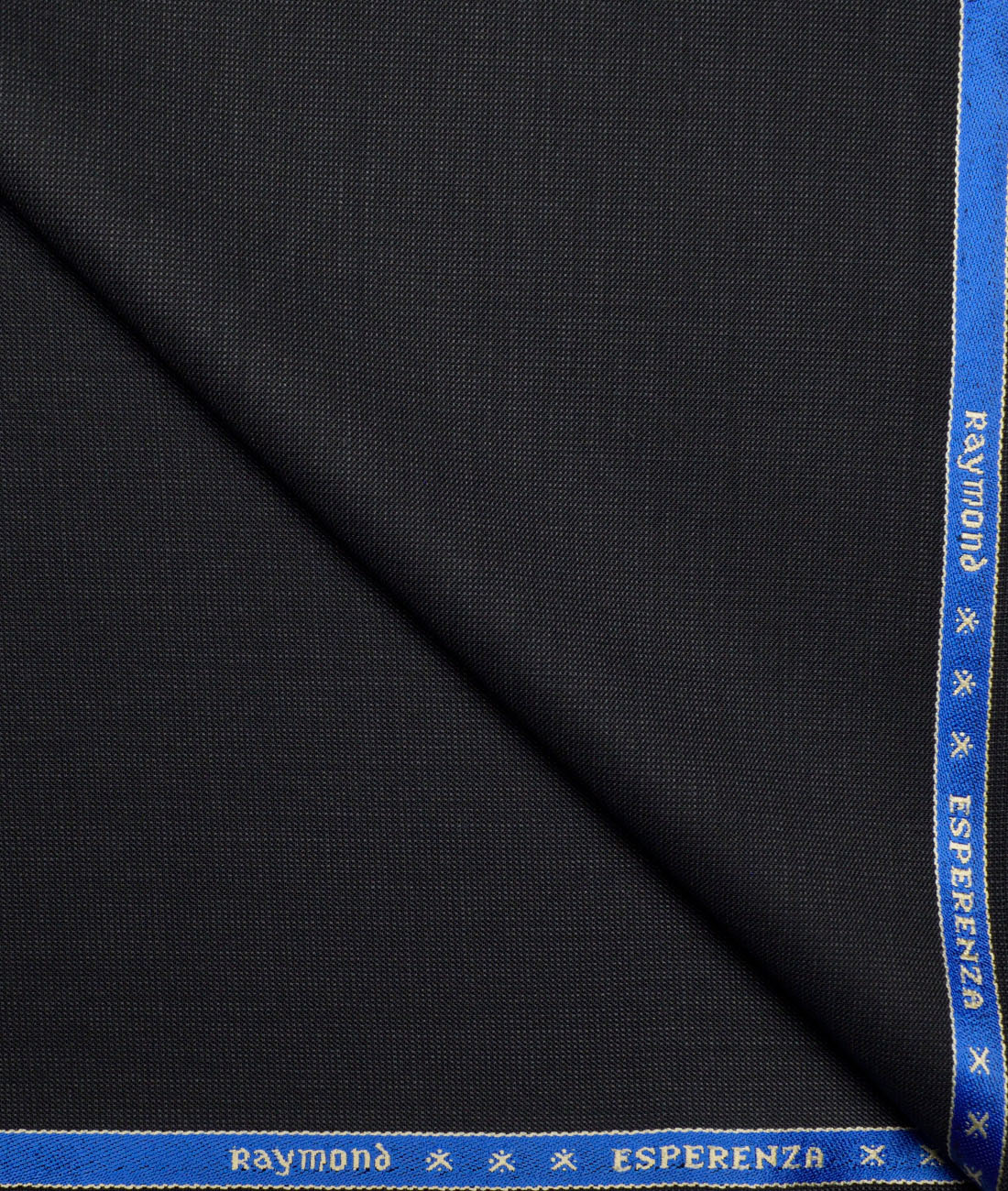 Raymond Structured 20% Merino Wool Suiting Fabric (Black) Raymond Structured 20% Merino Wool Suiting Fabric (Black)