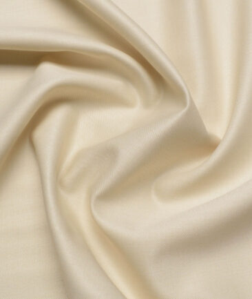 Raymond  Solids 20% Merino Wool Suiting Fabric (Cream)