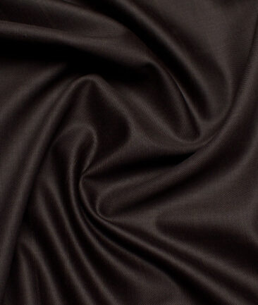 Raymond  Checks 20% Merino Wool Suiting Fabric (Dark Brown)