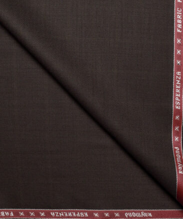 Raymond  Checks 20% Merino Wool Suiting Fabric (Dark Brown)