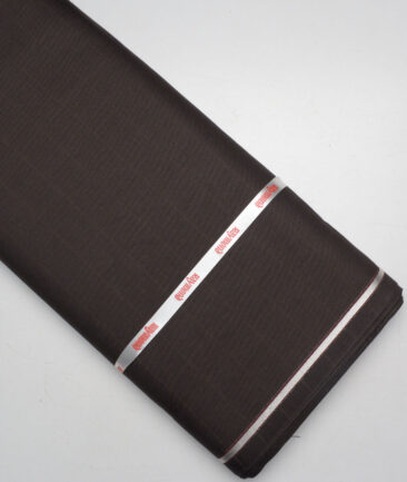 Raymond  Checks 20% Merino Wool Suiting Fabric (Dark Brown)