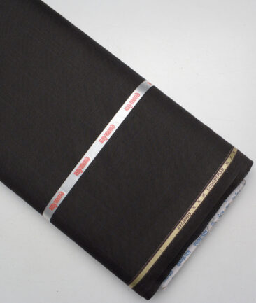 Raymond  Checks 20% Merino Wool Suiting Fabric (Dark Brown)