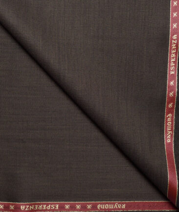Raymond  Structured 20% Merino Wool Suiting Fabric (Dark Brown)